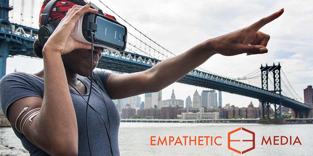 Stories via virtual/augmented reality, 360° video, etc. (Source: empatheticmedia.com)